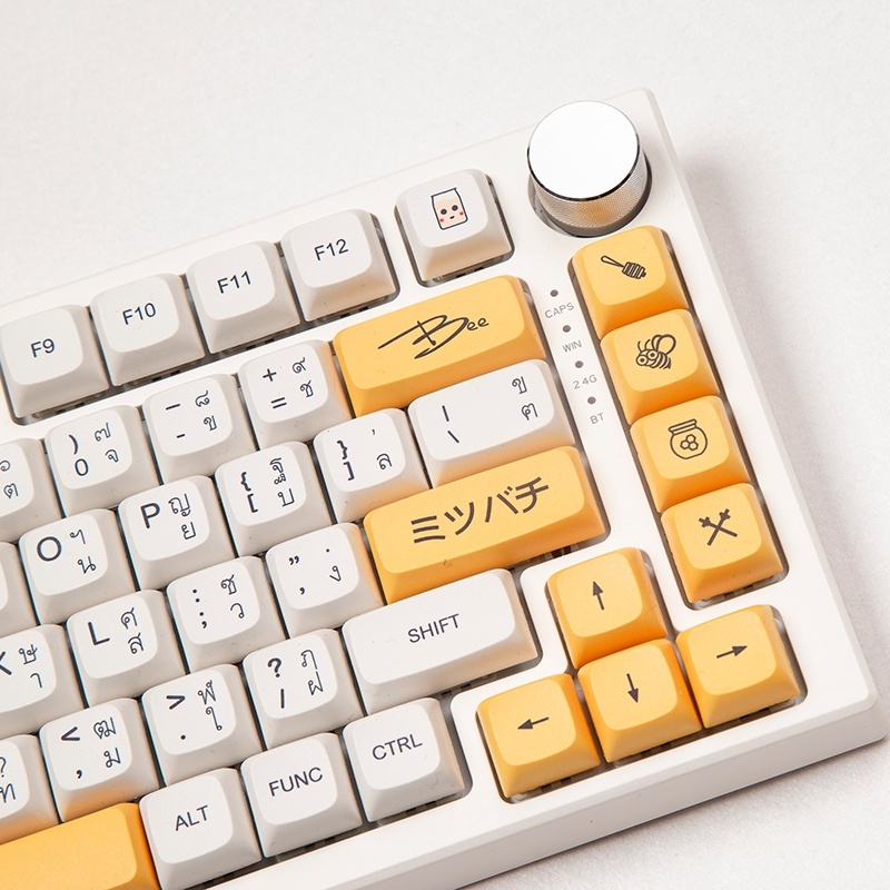ไทย Thai keycaps XDA Profile Keycap PBT Dye-Sub คีย์แบบกลไกของแป้นพิมพ์คีย์บอร์ด