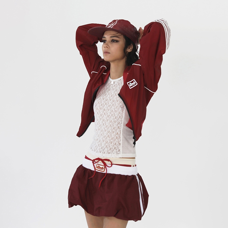 แปลก Puss Casual Relax กระโปรง Frenulum Ruched Stripe อเนกประสงค์บรรยากาศสไตล์แฟชั่นการออกแบบอาวุโส Summertime 2024 ร้อนใหม่