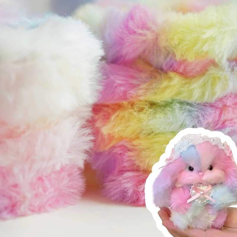 20 มม.หลายสีเลียนแบบกระต ่ ายผม Twisting Stick ตุ ๊ กตา Plush Gradient วัสดุ DIY เย ็ บอุปกรณ ์ เสริม