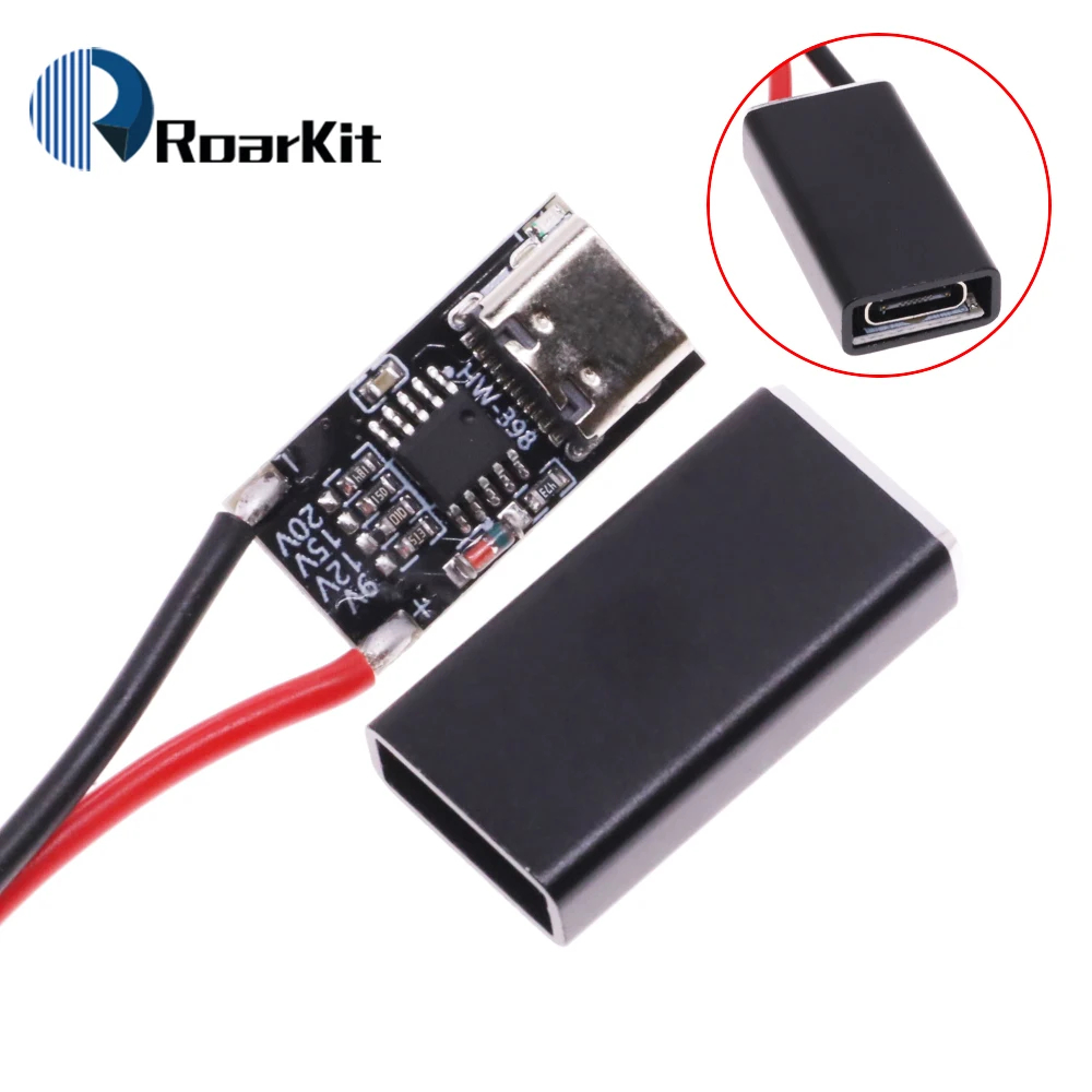 Type-C PD2.0 PD3.0 9V 12V 15V 20V Trigger Polling Detector USB Boost แหล่งจ่ายไฟเปลี่ยนโมดูล Charger เครื่องมือ