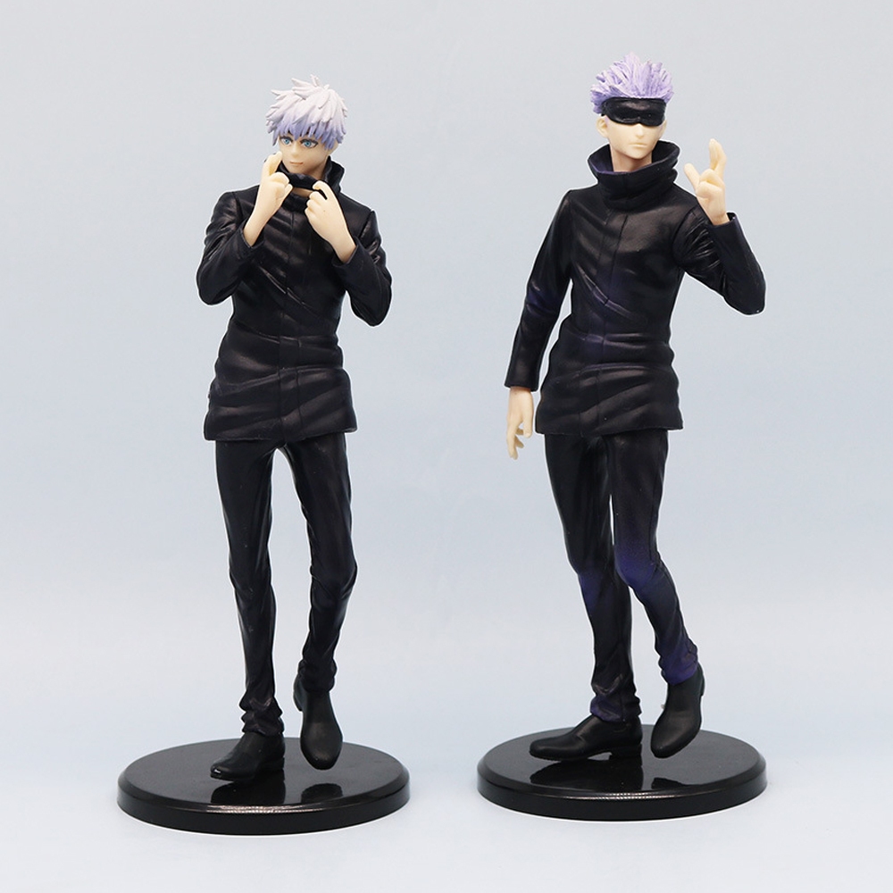 21 ซม.อะนิเมะ Jujutsu Kaisen รูป Gojo Satoru นักมายากลที่แข็งแกร่งที่สุด PVC Action Figure เดสก์ท็อปตกแต่งตุ๊กตาของเล่นของขวัญ