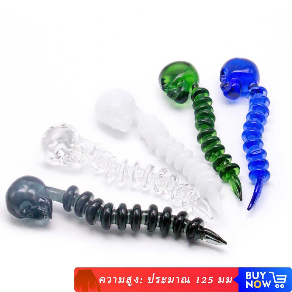 สีสัน Skull แก ้ ว Dabber Wax Dab เครื ่ องมือสําหรับ banger น ้ ํามันพ ่ อ Rigs YC299