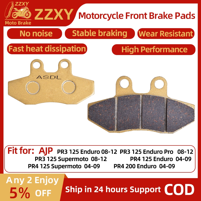 1 คู่รถจักรยานยนต์เบรคด้านหน้าสําหรับ AJP PR3 125 Enduro 08-12 PR3 125 Enduro Pro 08-12 PR3 125 Supe