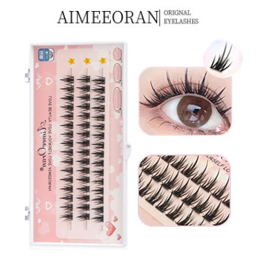 AIMEEORAN ใหม่ ขนตาปลอม ดูเป็นธรรมชาติ ใช้ซ้ําได้ คุณภาพสูง DIY 2024