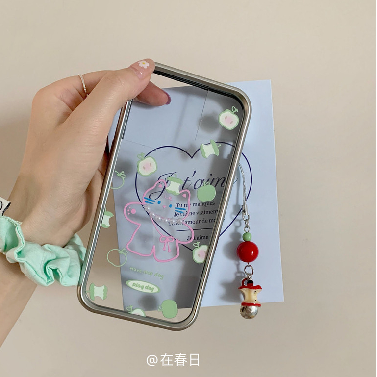 Huiwanju Little Black Cat สีเขียว fpr iPhone เคสโทรศัพท์เหมาะสําหรับ iPhone 15 promax/14 ใหม่ iPhone 15 promax Premium 15 เคสโทรศัพท์ 14 promax/13
