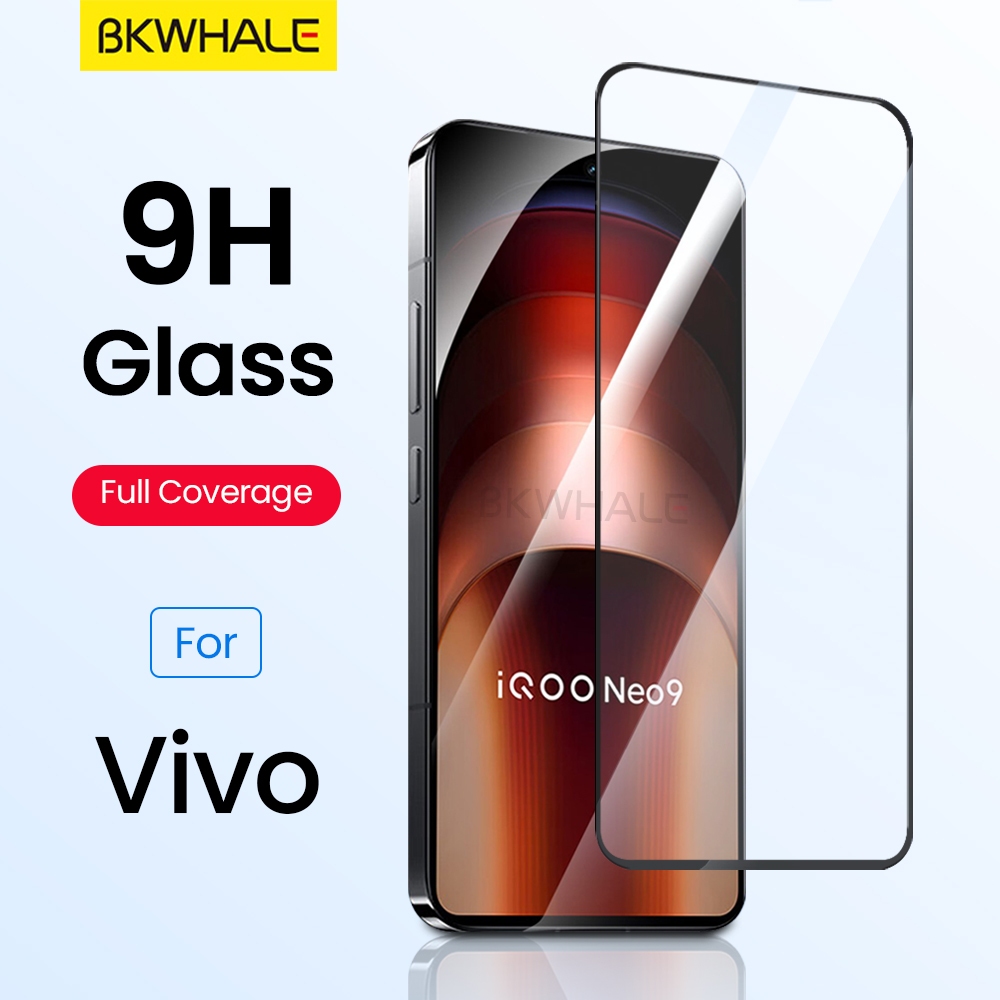 BKWHALE 9HสําหรับVivo iQOO Neo9 Pro + Z10 Z9 Turbo 15 13 12 11 V40 V50 Lite V25E V25 Y300 X200S X100S X200ProMini X300 Pro Y39 Y38 ฟิล์มกันรอยแบบเต็มหน้าจอY36