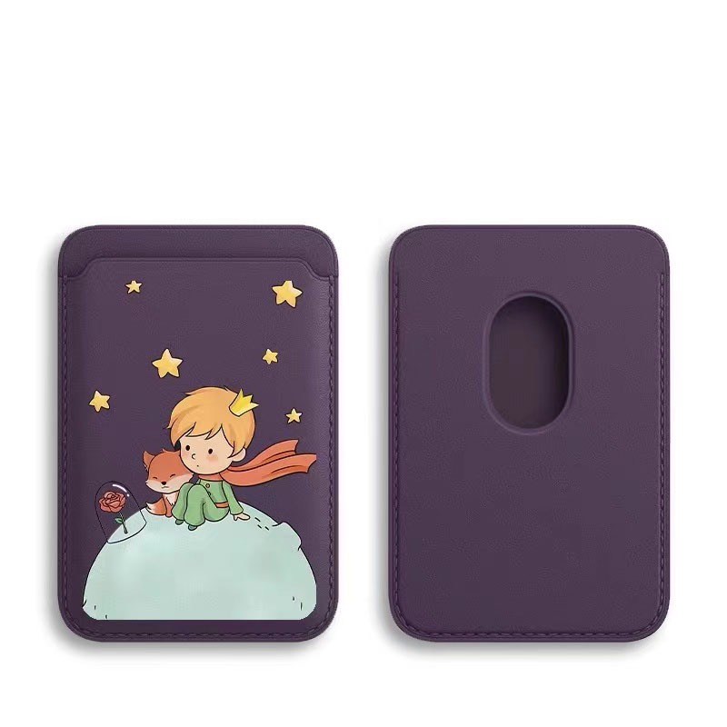 ที ่ ใส ่ บัตรลาย Moon boy สําหรับ iPhone15pro 15promax 14 14promax 14pro