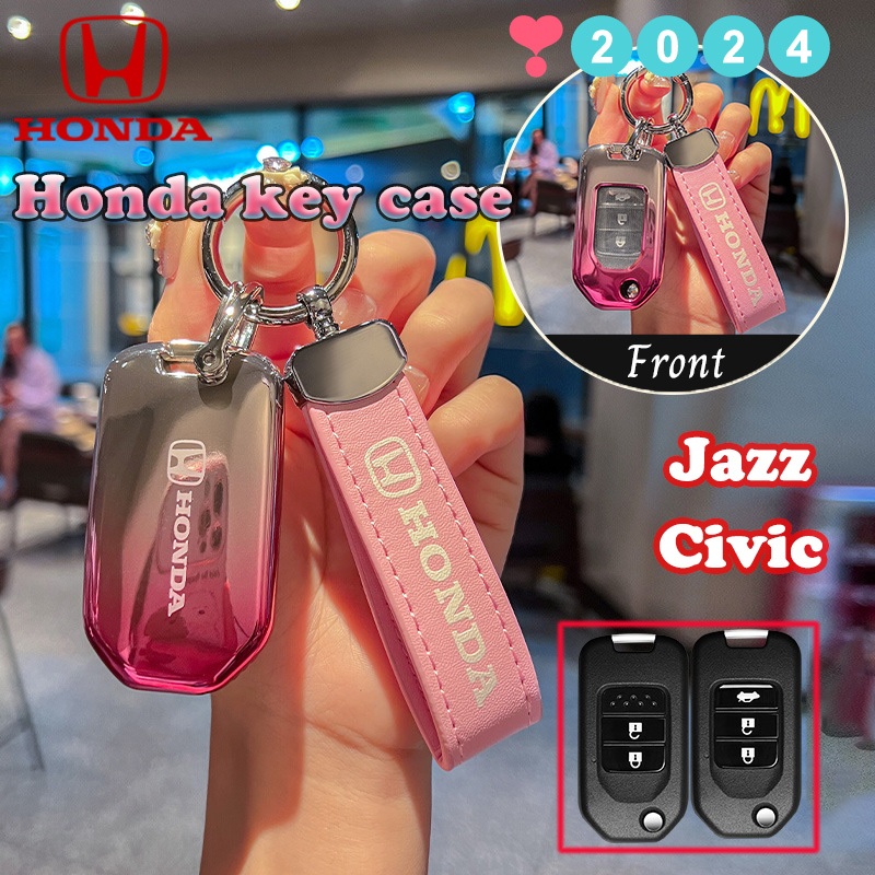 Honda สีไล ่ ระดับสีล ่ าสุด Honda JAZZ/CIVIC TPU พวงกุญแจเคสกุญแจรวมทุกอย ่ าง