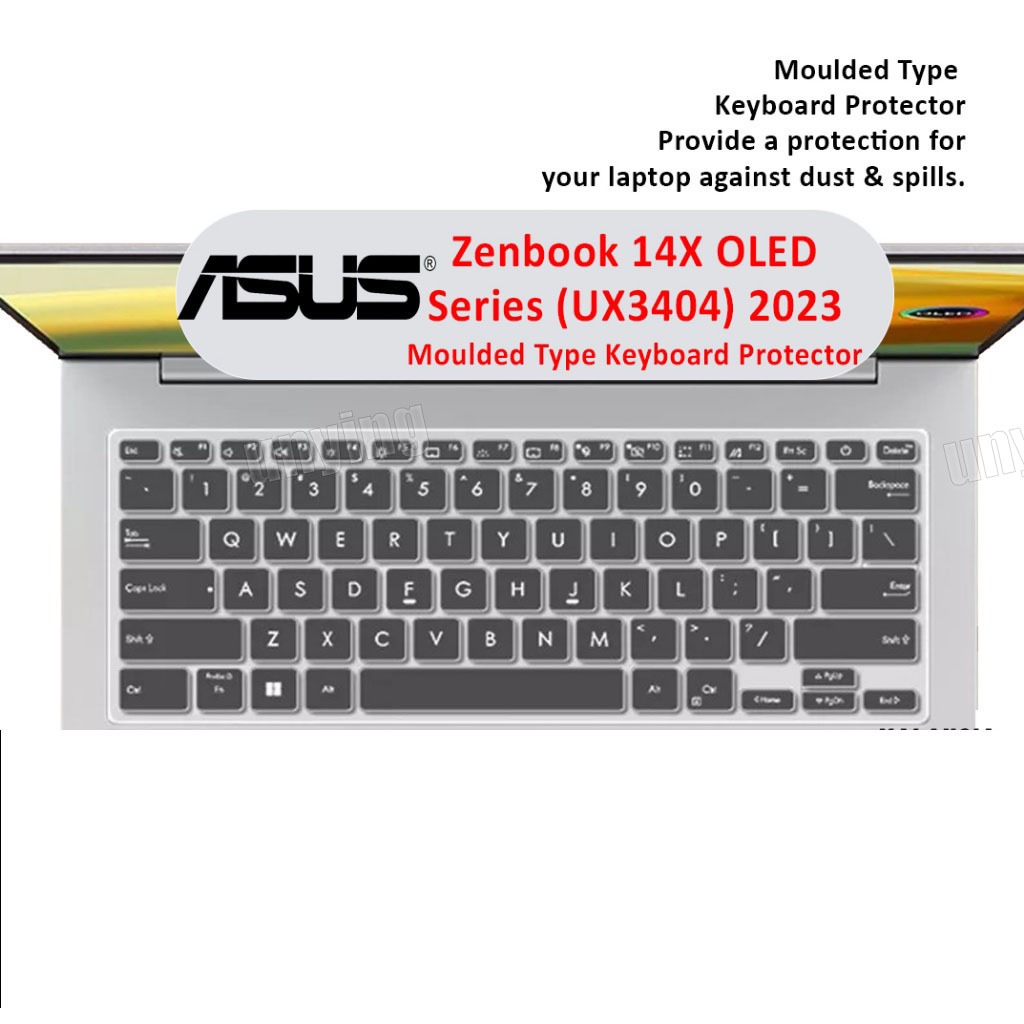 แผ่น TPU ป้องกันคีย์บอร์ด สําหรับ ASUS Zenbook 14X OLED series UX3404 2023 Model 14 นิ้ว