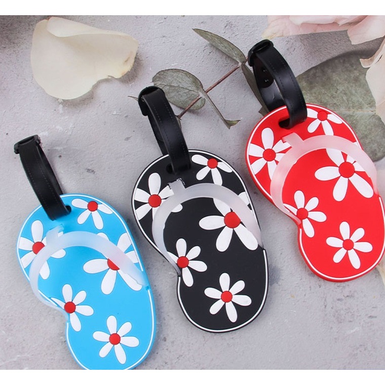 Creative flip-flops Slipper Bag Tag PVC Soft Hanging Tag แปลกใหม่ของที่ระลึกงานแต่งงานเจ้าสาวของขวัญอาบน้ําสําหรับแขก