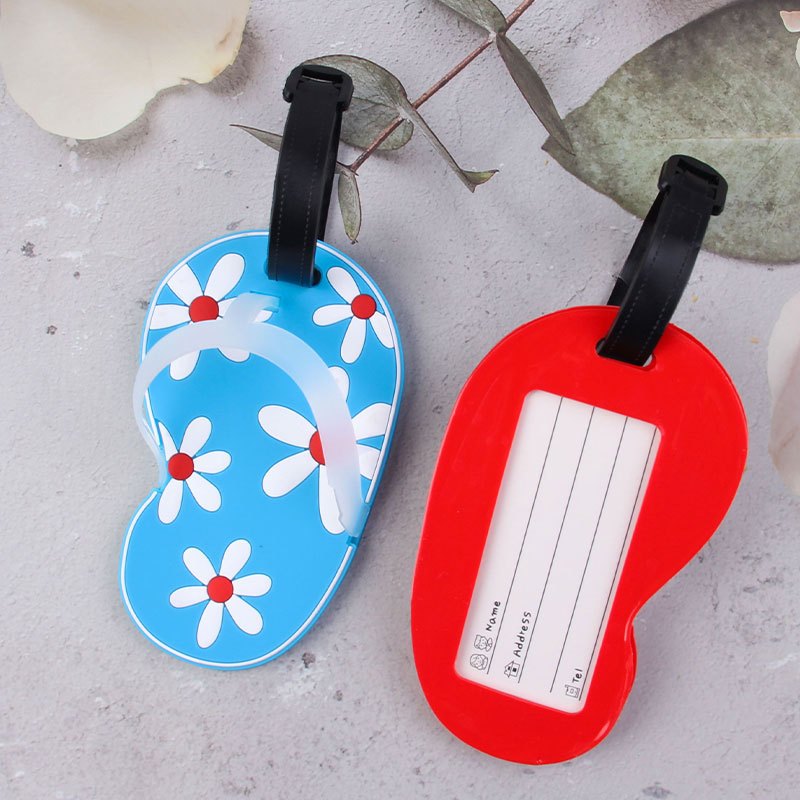Creative flip-flops Slipper Bag Tag PVC Soft Hanging Tag แปลกใหม่ของที่ระลึกงานแต่งงานเจ้าสาวของขวัญอาบน้ําสําหรับแขก
