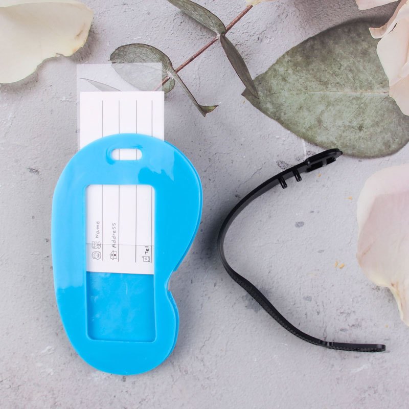 Creative flip-flops Slipper Bag Tag PVC Soft Hanging Tag แปลกใหม่ของที่ระลึกงานแต่งงานเจ้าสาวของขวัญอาบน้ําสําหรับแขก