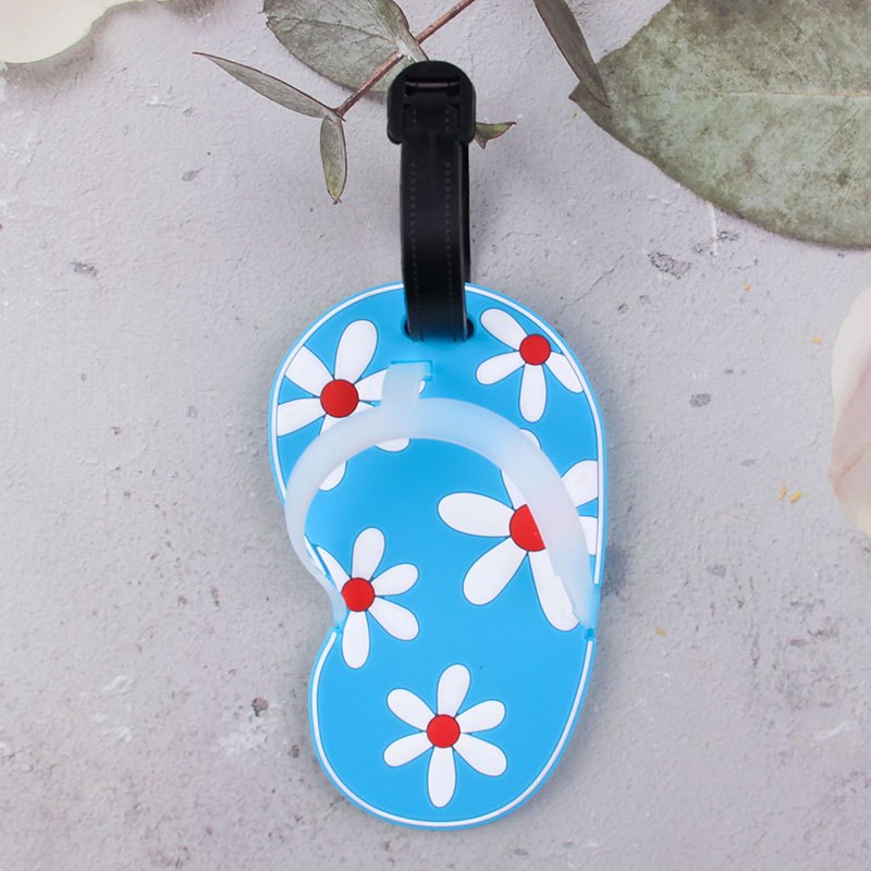 Creative flip-flops Slipper Bag Tag PVC Soft Hanging Tag แปลกใหม่ของที่ระลึกงานแต่งงานเจ้าสาวของขวัญอาบน้ําสําหรับแขก