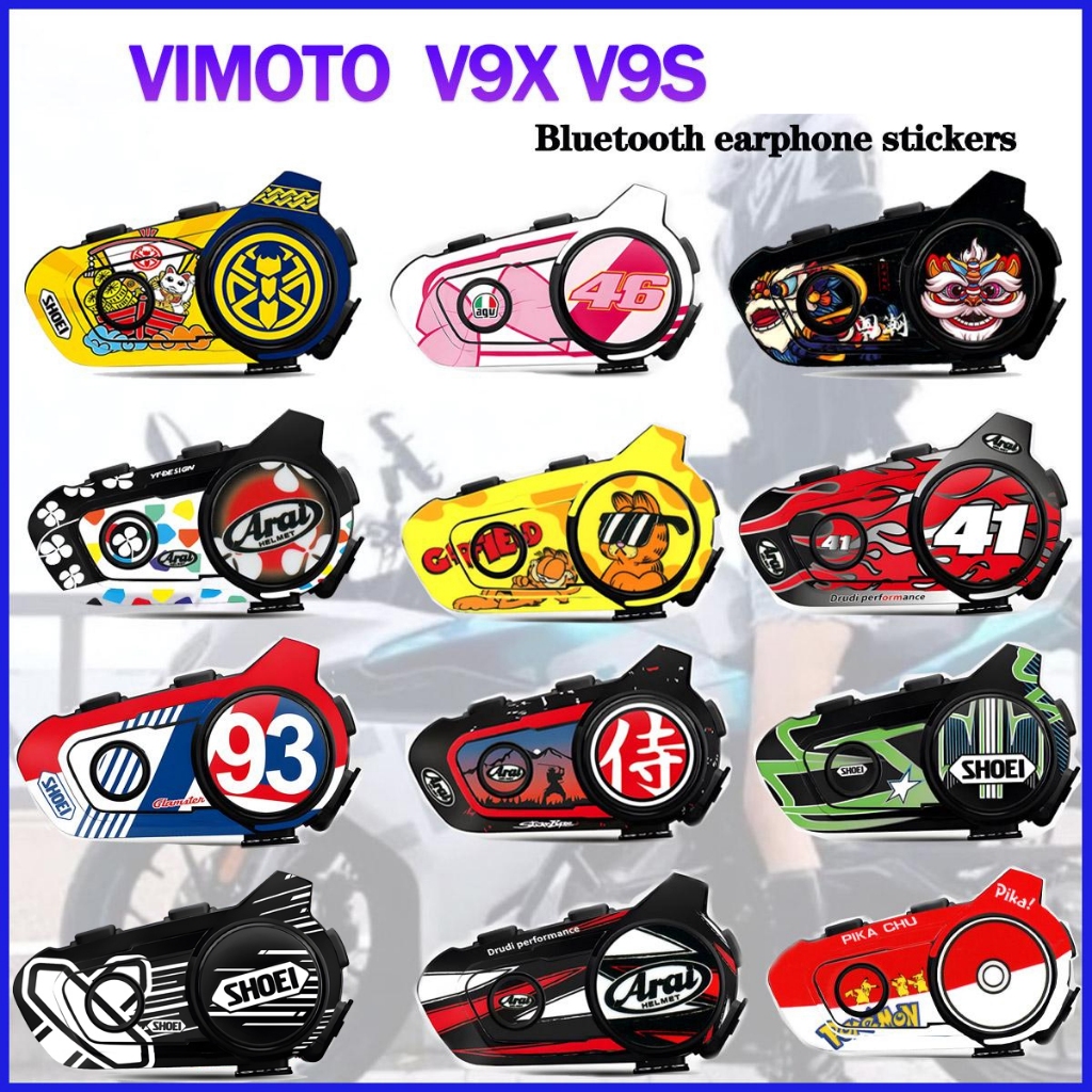 สําหรับ VIMOTO V9X V9S สําหรับหูฟังบลูทูธตกแต่งสติกเกอร์ 3M วัสดุเกรดกันน้ํา Decals