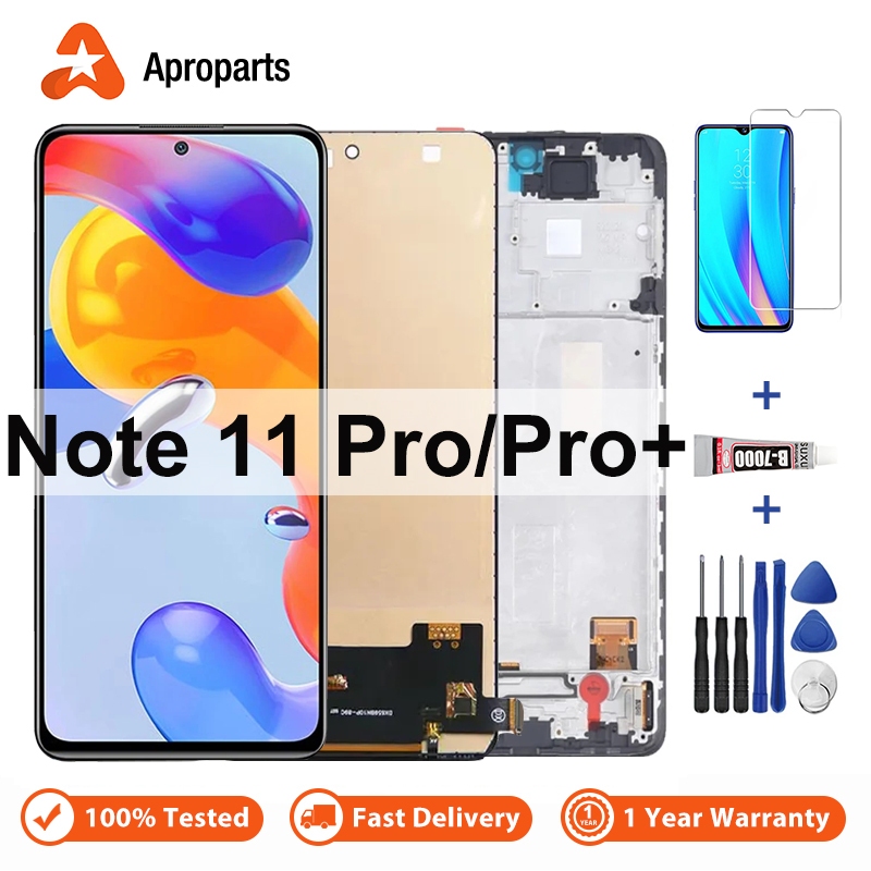 จอแสดงผล LCD สําหรับ Xiaomi Redmi Note 11 Pro 2201116Tg Pro + 5G 21091116ฉัน 21091116Ug Touch Screen Digitizer Assembly