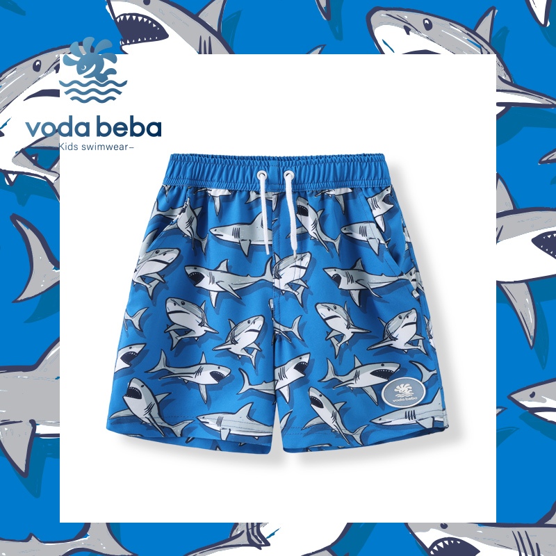 VODA BEBA กางเกงว่ายน้ําขาสั้น เหมาะกับเดินชายหาด สําหรับเด็กผู้ชาย อายุ 3-12เหมาะสำหรับริมทะเล - รูปที่ 5