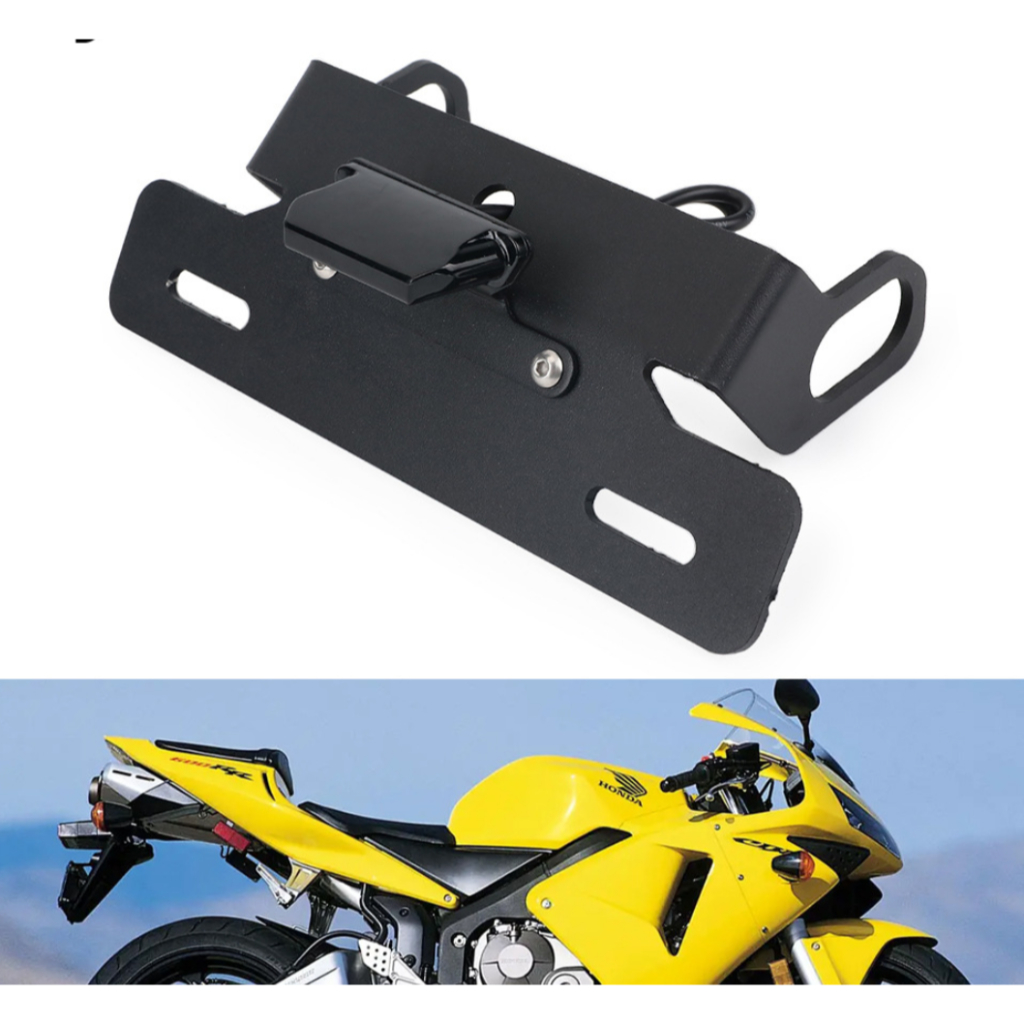 ใช้ได้กับ Honda CBR600RR CBR1000RR กรอบป้ายทะเบียนท้ายสั้น, กรอบรองรับป้ายทะเบียน, ขายึดป้ายทะเบียน