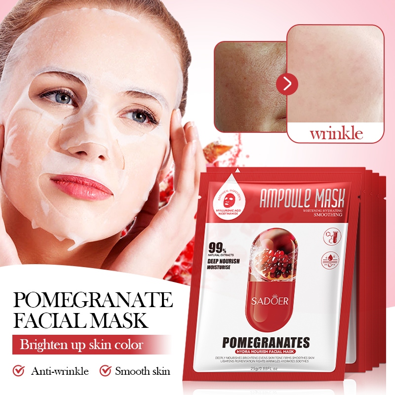 SADOER Orange VC Blueberry Collagen Lemon Pomegranate Fruit Moisturizing Nourishing Mask Moisturizing Mask มาส์กให้ความชุ่มชื้น — صورة 2
