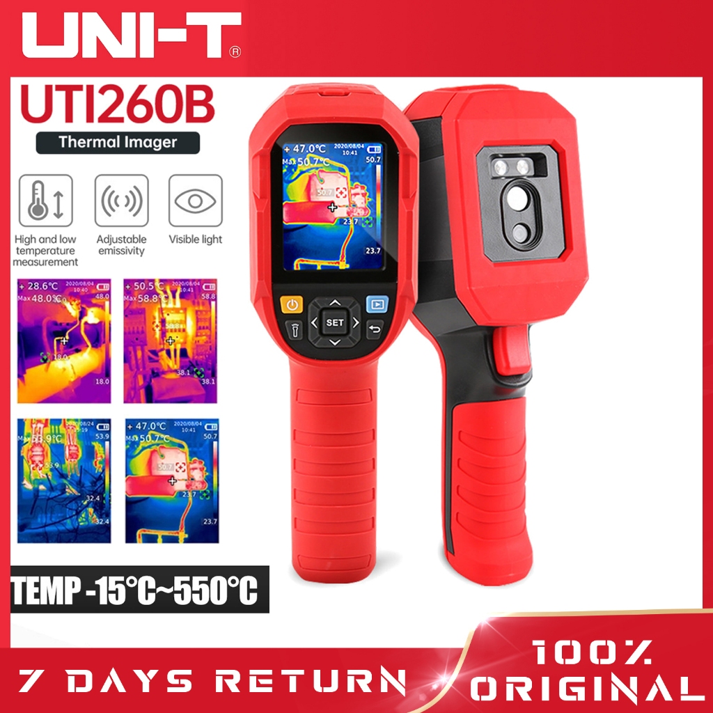 【จัดส่งฟรี+รับประกันหนึ่งปี】Uni-t UTI120S UTi260B UTI320E บอร์ดวงจรตรวจจับความร้อน อินฟราเรด กล้องถ่ายภาพความร้อน อินฟราเรด ความแม่นยําสูง 2.8 นิ้ว TFT หน้าจอ LCD เลนส์มาโคร ซ่อมแผงวงจรตรวจสอบความร้อน