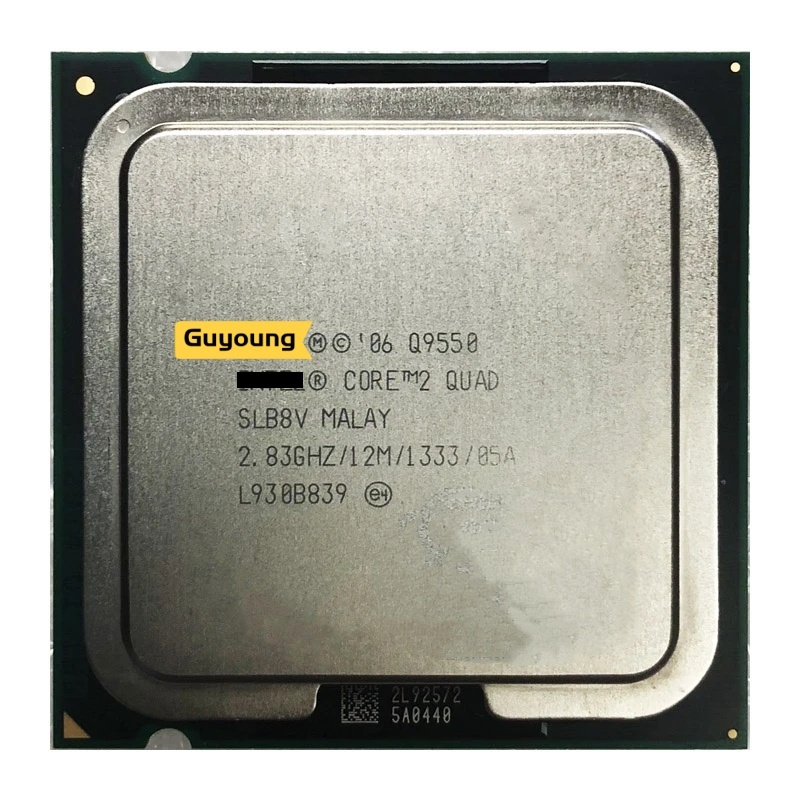Yzx Core 2 Quad Q9550 โปรเซสเซอร ์ cpu SLAWQ SLB8V 2.83GHz 12MB ซ ็ อกเก ็ ต 775