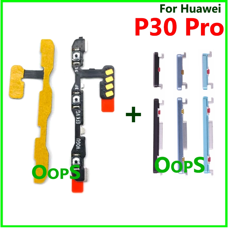 ปุ่มปรับระดับเสียง POWER ON OFF Flex สําหรับสาย RIBBON HuaWei P30 PRO Up Down ปุ่ม