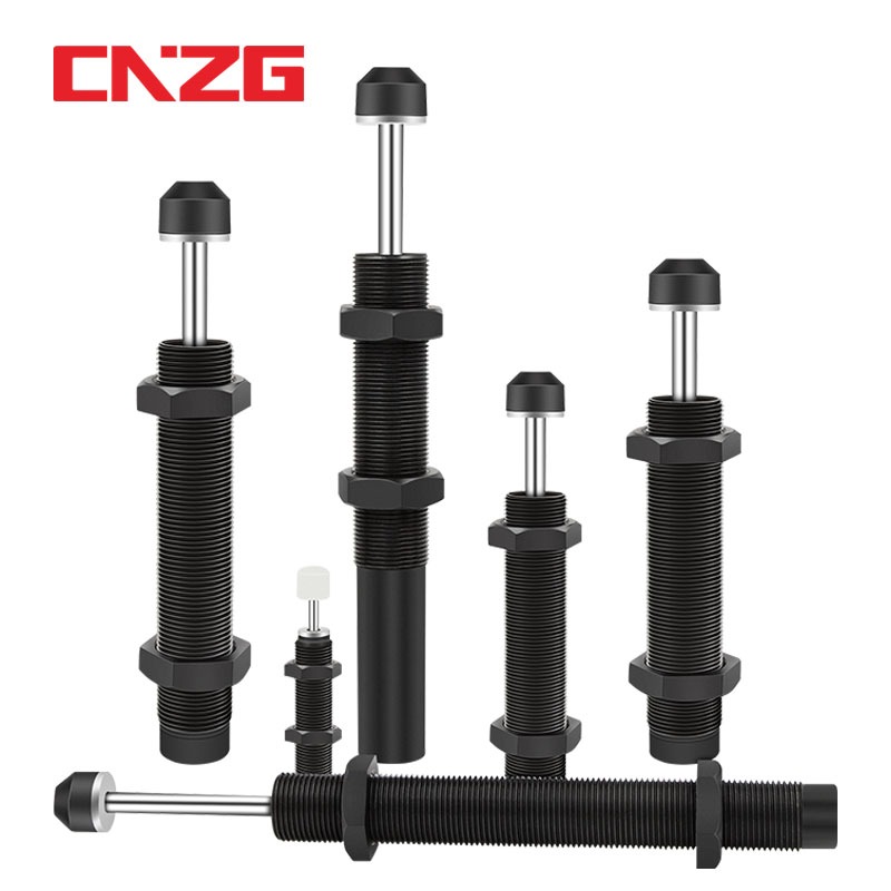 บัฟเฟอร์ความดันน้ํามันไฮดรอลิก Damper กระบอกลมนิวเมติกการดูดซับแรงกระแทก AC-ความดัน undjustable