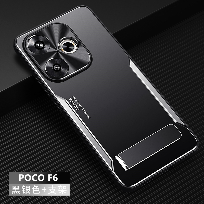 เคส POCO F6 สำหรับ POCO F6【อลูมิเนียมอัลลอยด้าน + TPU + PC เคสโทรศัพท์ กันกระแทก 】