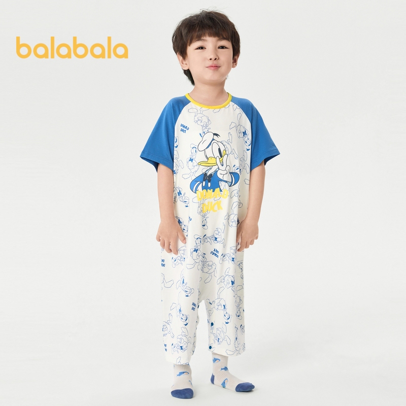 Balabala ชุดนอน Jumpsuit สำหรับเด็กผู้ชายและเด็กผู้หญิง