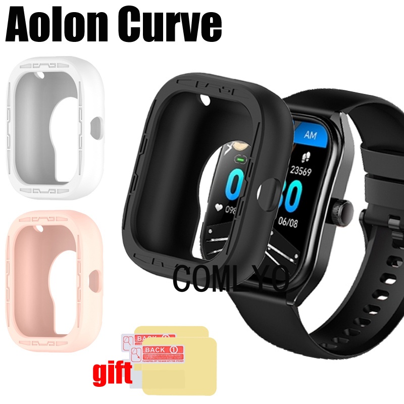 สําหรับ Aolon Curve Case สมาร ์ ทวอท ์ ชนุ ่ มครึ ่ งฝาครอบป ้ องกันกันชนหน ้ าจอฟิล ์ ม
