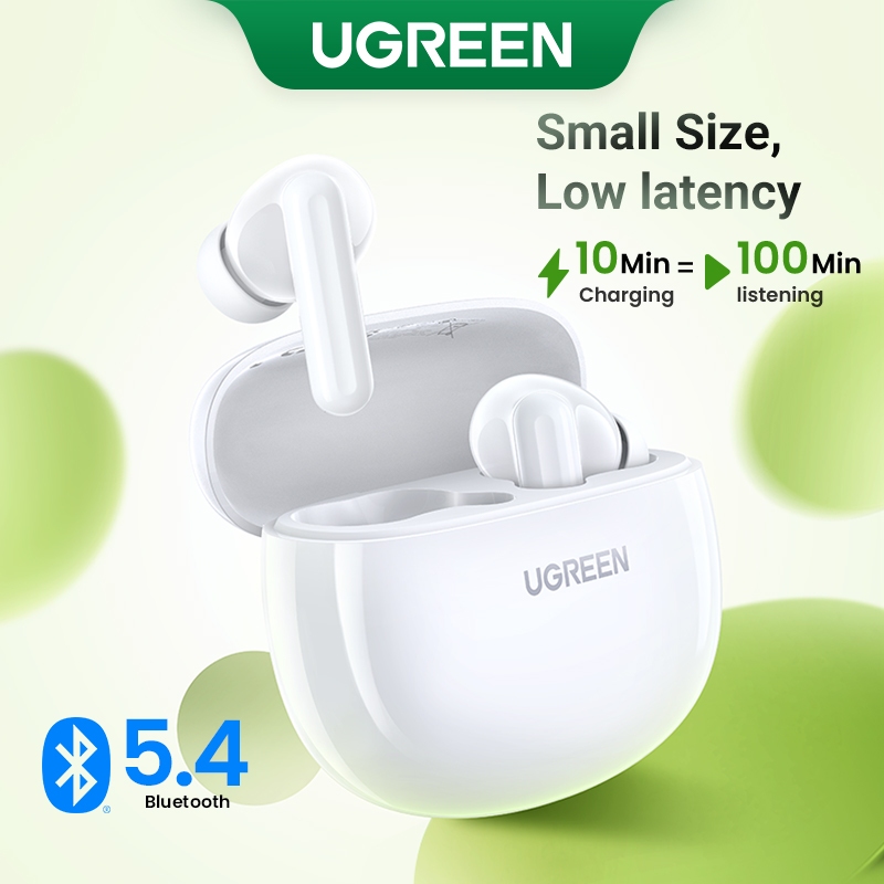 【 ใหม ่ 】UGREEN Hitune P3 H5 Bluetooth5.4 5.3 หูฟังหูฟังไร ้ สายคอมโพสิตแบบไดนามิกสําหรับตัดเสียงรบกวนหูฟังกันน ้ ําสําหรับ Huawei Xiaomi iPhone 15 Pro Max