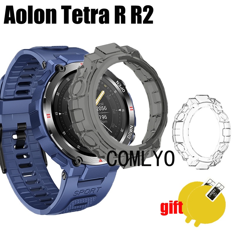 สําหรับ Aolon Tetra R2 r Navi r กรณีนาฬิกาสมาร์ทนุ่มป้องกันกันชนฝาครอบฟิล์มป้องกันหน้าจอ