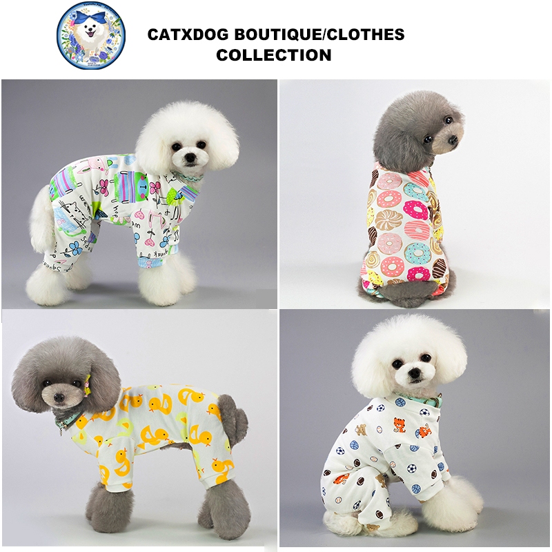 【Yuanzhs Pet】ชุดนอนสัตว์เลี้ยง ชุดกันขนร่วงสุนัข ชุดนอนแมว ชุดหมามีแขนมีขา