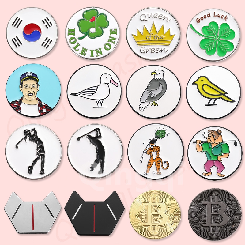 Creative Magnetic Marker Golf Ball คลิปเข ็ มกลัดการ ์ ตูนหมวกคลิปโลหะ Badge อุปกรณ ์ เสริมของขวัญ