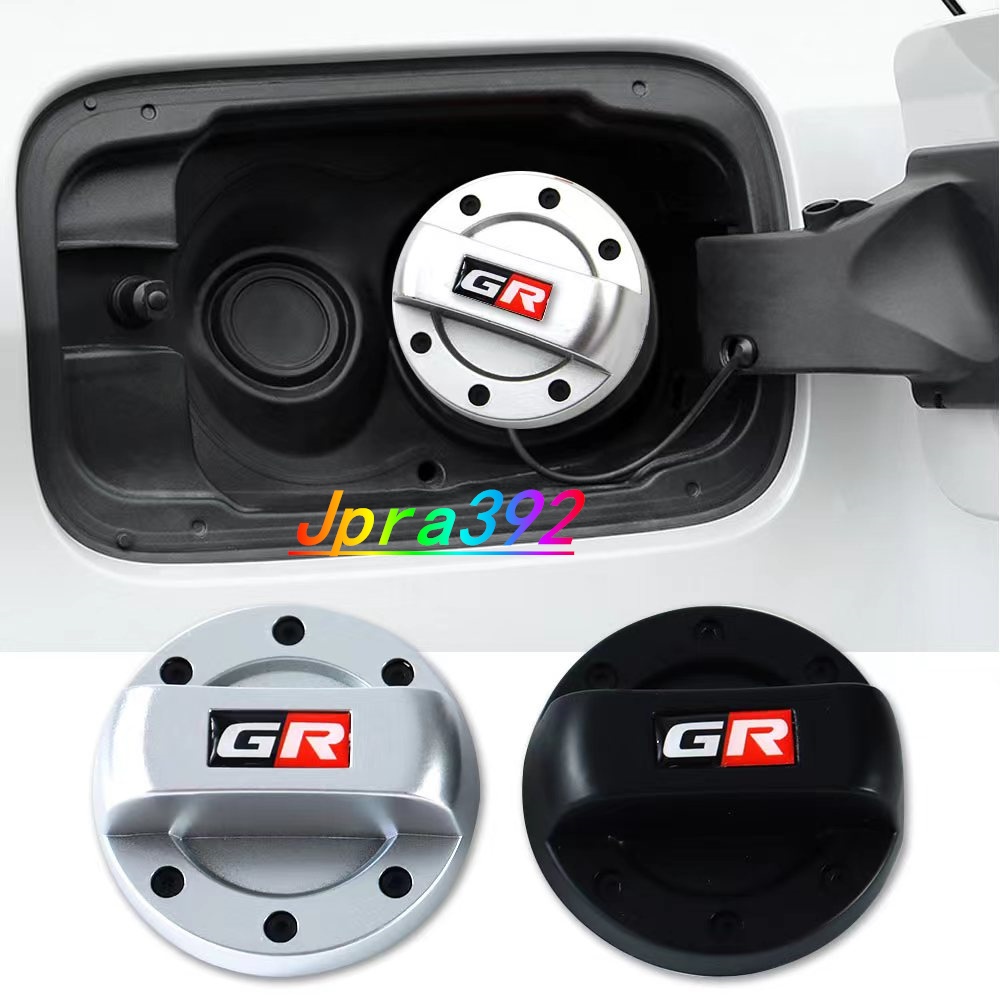 Toyota GR Silver/Black Car Trim Fuel Tank cap หมวกน ้ ํามันเบนซินเหมาะกับ Toyota