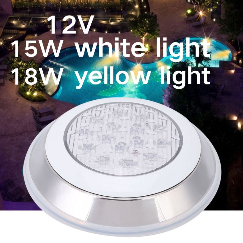ไฟสระว่ายน้ำสแตนเลส9/12/18W AC12V RGB ติดผนัง Ip68โคมไฟกลางคืนกันน้ำไฟ LED ใต้น้ำไฟสระน้ำ LED