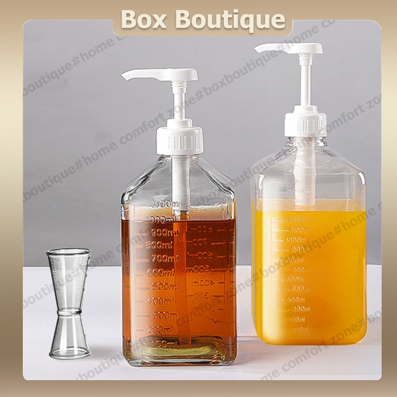 【พร้อมส่ง】1600ml ขวดใส่น้ำเชื่อม ขวดปั๊มไซรัป 10CC ขวดพลาสติกปั้มน้ำเชื่อม ขวดกดน้ำเชื่อม ขวดปั้มน้ำเชื่อม