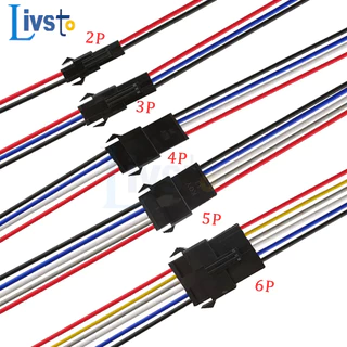 1 ชุด 2Pin 3Pin 4Pin 5Pin 6Pin Led Connector ชาย/หญิง JST SM 2.54 มม.2 3 4 5 6Pin ปลั๊กสายไฟสําหรับ Led Strip Light โคมไฟไดร์เวอร์