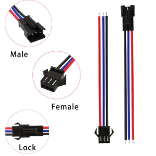 1 ชุด 2Pin 3Pin 4Pin 5Pin 6Pin Led Connector ชาย/หญิง JST SM 2.54 มม.2 3 4 5 6Pin ปลั๊กสายไฟสําหรับ Led Strip Light โคมไฟไดร์เวอร์