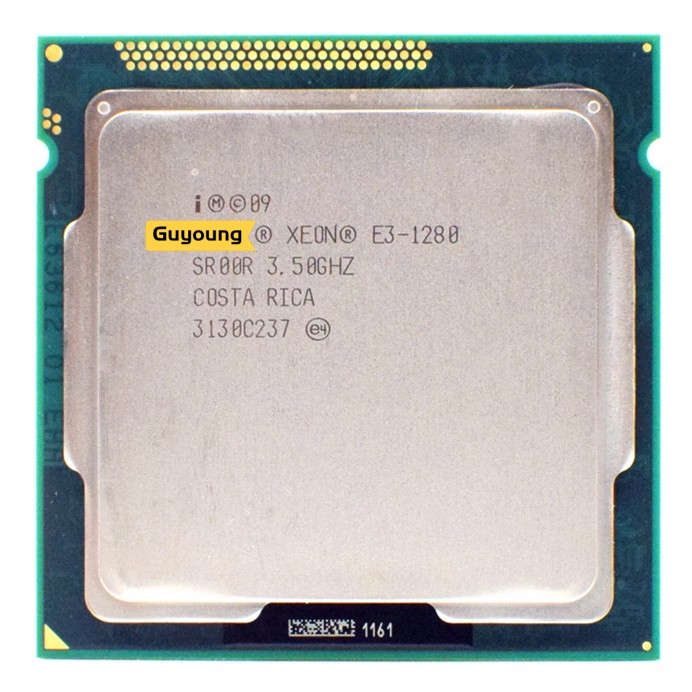 Yzx Xeon E3 1280 E3-1280 3.5GHz SR00R Quad Core LGA 1155 CPU โปรเซสเซอร ์