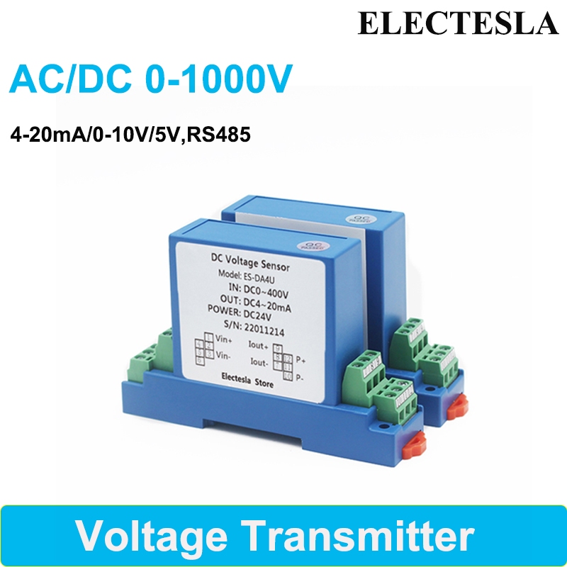 Ac DC 0-1000V แรงดันไฟฟ ้ า Transducer เครื ่ องตรวจจับเครื ่ องส ่ งสัญญาณ 4-20mA เซ ็ นเซอร ์ แรงดันไฟฟ ้ าสูง