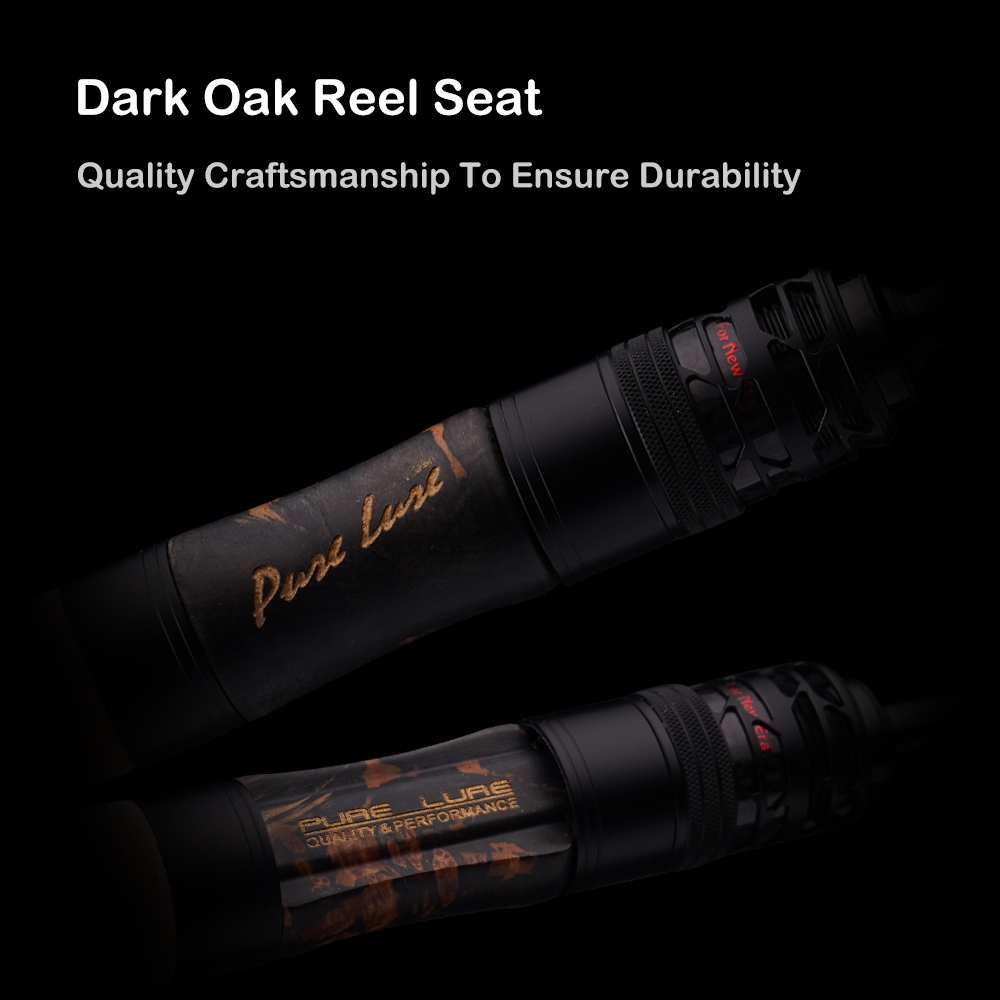 Purelure ใหม่ CEDAN Solid Tip Bass Rod 36T คาร์บอนหล่อเบ็ดตกปลาปั่น Baitcasting 2.5g-12g Fast Trout Rod Perch Rod — صورة 7