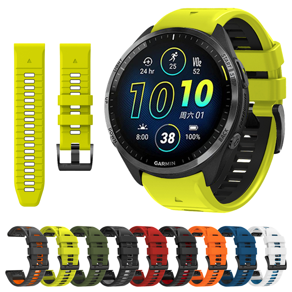 Quick ที่ถอดออกได้สําหรับผู้เบิกทาง Garmin 965 955 945 935 สายนาฬิกา 22 มม.26 มม.เปลี่ยน Fenix 7X 6X 5X 7X/6X Pro 5XPlus กีฬาสายรัดข้อมือซิลิโคน