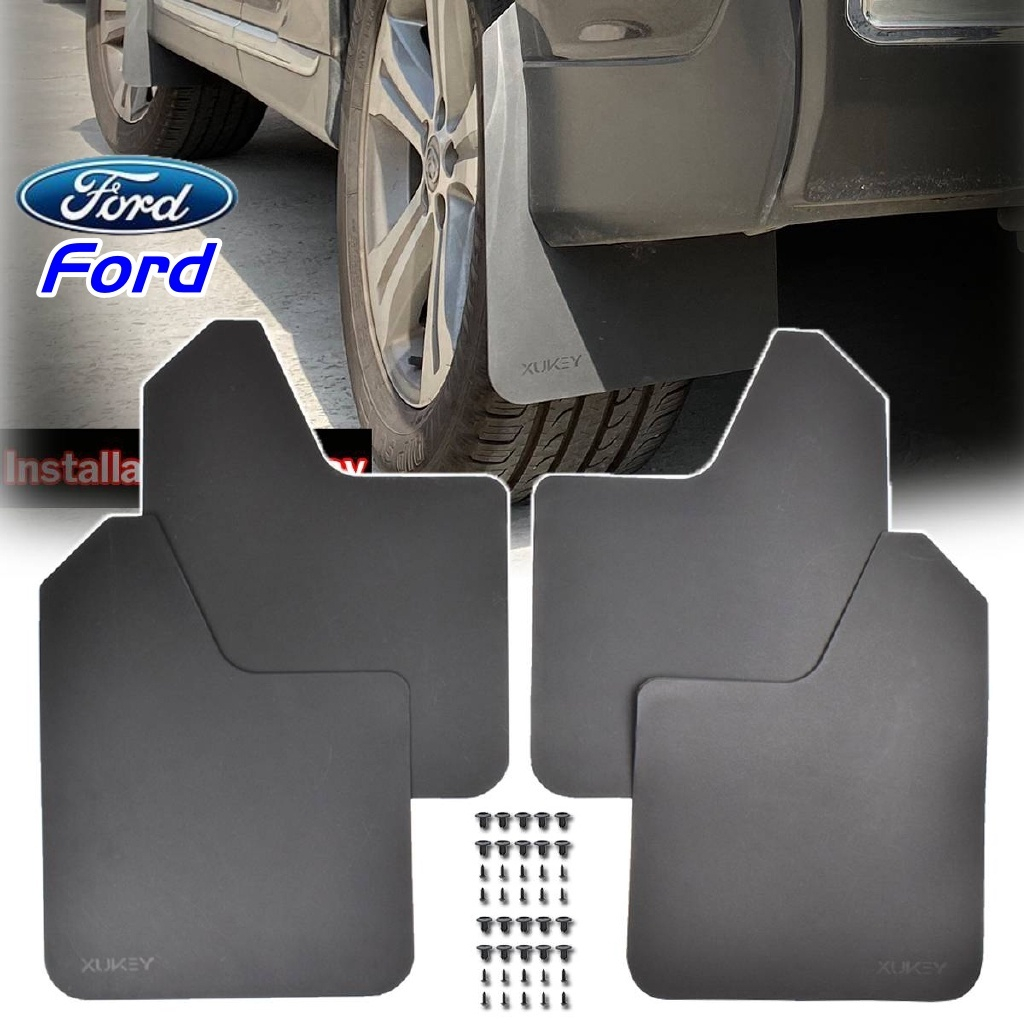 【4 ชิ้น 1 ชุด】Ford บังโคลนสําหรับเคสโทรศัพท์มือถือสําหรับ บริเวณล้อรถยนต์ เหมาะสำหรับ Ford Focus Fiesta Ranger Escape Freestyle /Taurus X Edge B - Max C - Max T 6 Ka Mustang