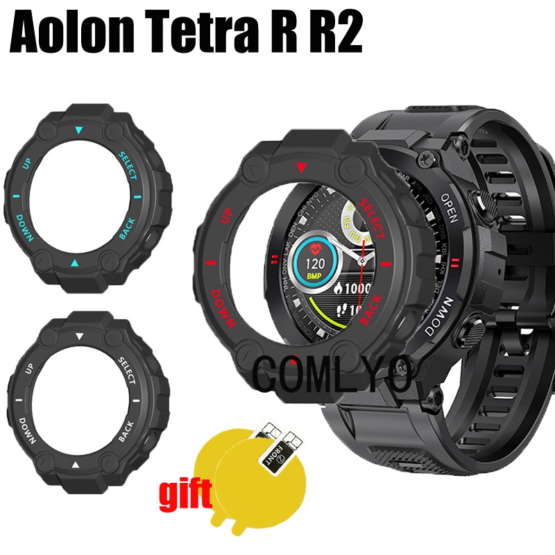 สําหรับ Aolon Tetra R2 r Navi r กรณีสมาร์ทนาฬิกา TPU นุ่มป้องกันกันชนฝาครอบป้องกันหน้าจอฟิล์ม