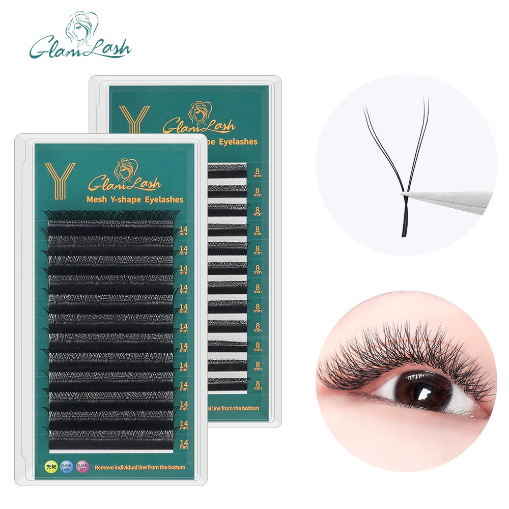 Glamlash Y Yy ขนตาปลอมแต่งหน้าขนตาปลอมธรรมชาติ