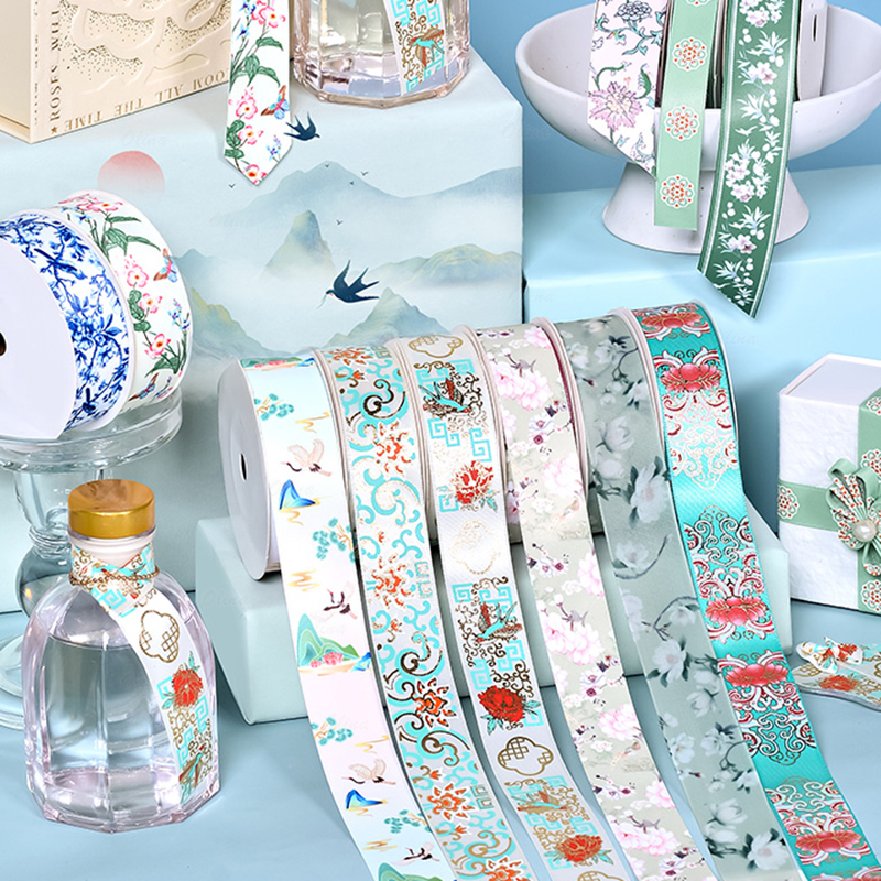 9 เมตร/roll NEO-สไตล ์ จีนริบบิ ้ นของขวัญแต ่ งงานซองจดหมายสีแดงของขวัญตกแต ่ ง DIY ทําด ้ วยมือวัสดุริบบิ ้ น