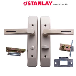 ล็อคประตูห้องน้ำ มือจับประตูพร้อมลิ้นล็อค อลูมิเนียมอัลลอยด์