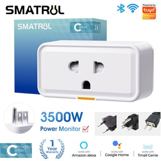 Tuya ไร้สาย WIFI สมาร์ทปลั๊ก 16A VN Mini ซ็อกเก็ตสมาร์ทเครื่องใช้ในบ้านพร้อม Timing Power Monitor APP รีโมทคอนโทรลทํางานร่วมกับ Smart Life Alexa Google Home
