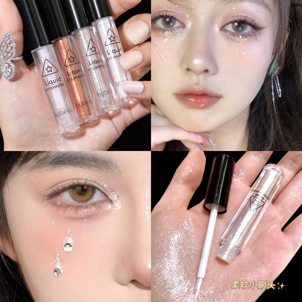 【BY】Bobeini ลิควิดอายแชโดว์ ประกายมุก โมโนโครม กันน้ำ กันเหงื่อ-BY