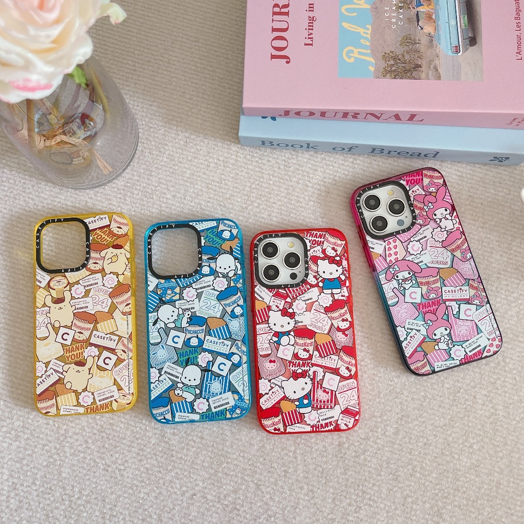 HelloKitty,my melody CT ใหม่อะคริลิคเคสป้องกันการกระแทกสําหรับ iphone13 14 15 16 17 plus promax เคสป้องกัน